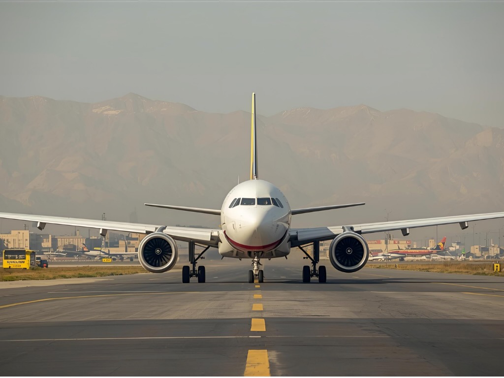 Symbolbild Flugzeug startet. Quelle KI-generiert